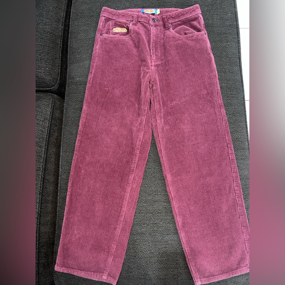 Empyre Corduroy Pants in Burgundy size 28